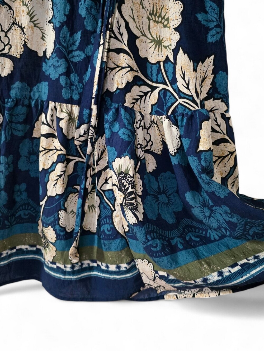 Sofia by sofia vergara Blue and Cream Floral Maxi Dress - Picture 4 of 10